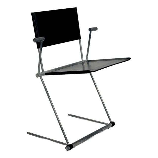 Mid-Century Modern Ballerina Black Dining Chair by Herbert Ohl for Matteo Grassi, Italy, 1980s For Sale