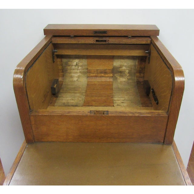 Antique Oak Cash Register Stand Chairish