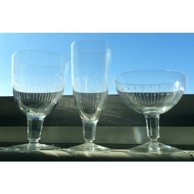 Orrefors Vintage Crystal Stemware Set of 10 Chairish
