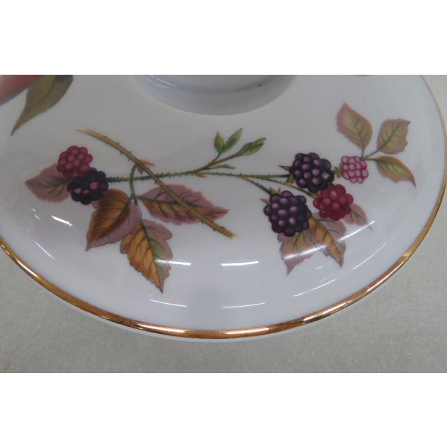 Royal Worcester Evesham Asparagus Wheat Gold Handles Porcelain Casserole With Lid 4449b For Sale - Image 10 of 16