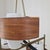 Mid-Century Italian Brass, Teak and Opaline Glass Chandelier attributed to Stilnovo, 1960s For Sale - Image 13 of 14