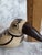 1990s Handcrafted Stoneware Bird Figurine With Brown Beak and Floral Details 4" Long Tonala Mexico For Sale - Image 11 of 12