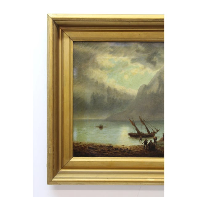 Mid 19th Century "Pioneers on Shoreline" For Sale - Image 5 of 6