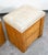 Mid Century Modern Nightstand End Side Table Custom Stone Grey Top 1980 Drawers, 2 Pieces For Sale - Image 12 of 12