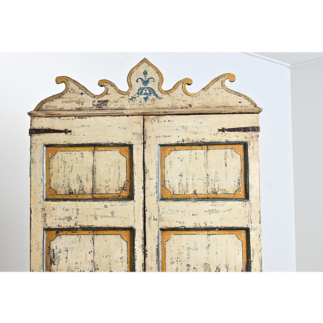 Spanish 18th Century Polychrome Painted Cabinet For Sale - Image 4 of 11