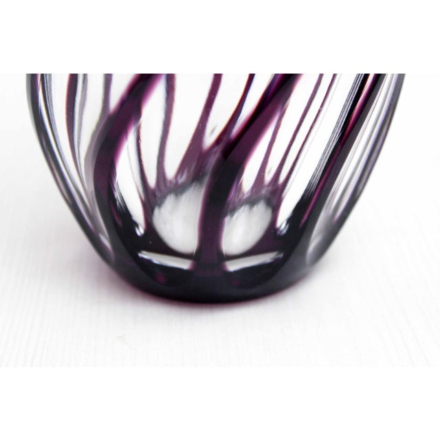 Bohemian Crystal Vase by Johannes Oertel & Co Haida, 1920s For Sale - Image 4 of 11