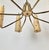Metal Chandelier in Brass with Fiber Glass Shades by Rupert Nikoll, Austria, 1962 For Sale - Image 7 of 15