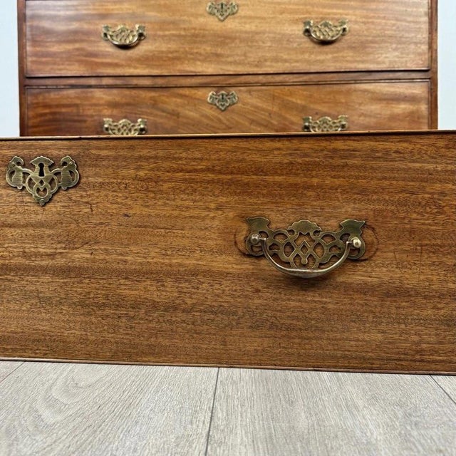 Antique Georgian Mahogany Chest on Chest, 1700s For Sale - Image 6 of 11
