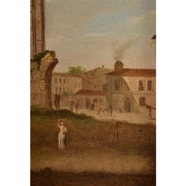 Giacomo Van Lint, Roman Forum, 1750, Oil on Canvas, Framed For Sale - Image 10 of 16