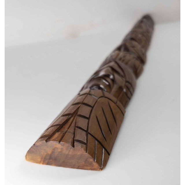 Late 20th Century Northwest Coast Squamish Native American Indian Totem by R Krawchuk For Sale - Image 12 of 18