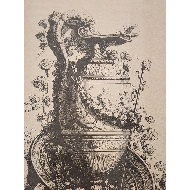Vintage French Neoclassical Style Etching Reproduction After Gilles-Paul Cauvet For Sale In New York - Image 6 of 10
