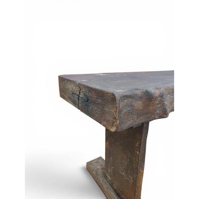 French Console Table in Oak For Sale - Image 4 of 7