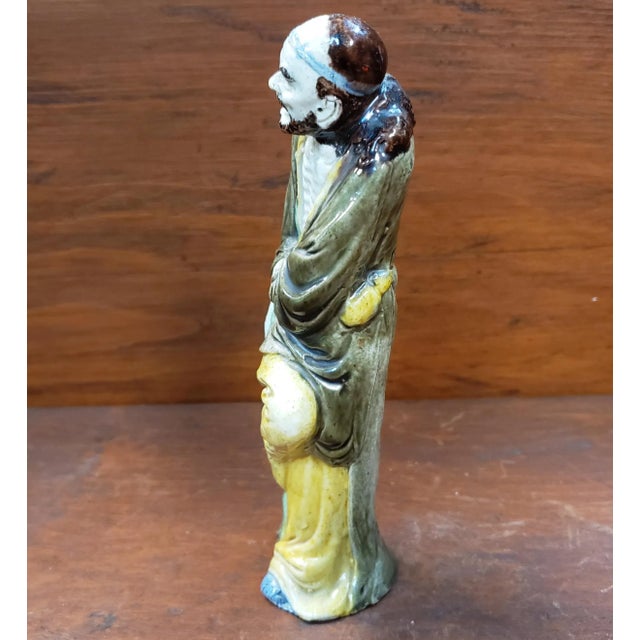 Figurative Circa 1920 Chinese Export Porcelain Taoist Immortal Li Tieguai Figurine, Early Republic Period For Sale - Image 3 of 8