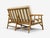 Ficks Reed, Two Seater Sofa, Bamboo, Cane, White Fabric, Usa, 1950s For Sale - Image 13 of 15