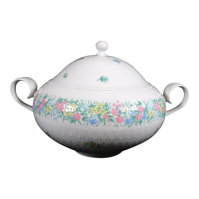 1950s Signed Rosenthal Bjorn Wiinblad Covered Casserole Dish in Romanze For Sale