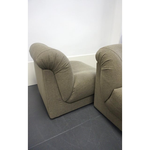 Textile Vintage Italian Chairs by Doimo Salotti, 1970s, Set of 2 For Sale - Image 7 of 10