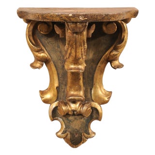 Mid 20th Century Italian Gilt-Wood Wall Bracket For Sale