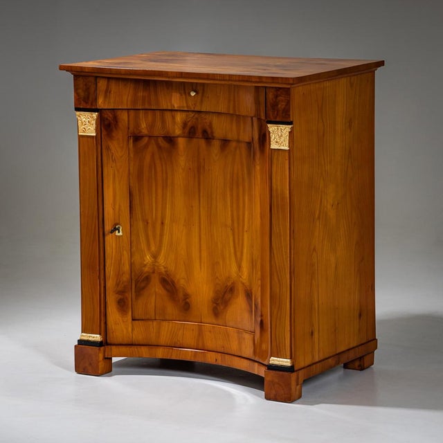 Biedermeier Demi-Cabinet with Pilasters, 1820 For Sale - Image 5 of 14