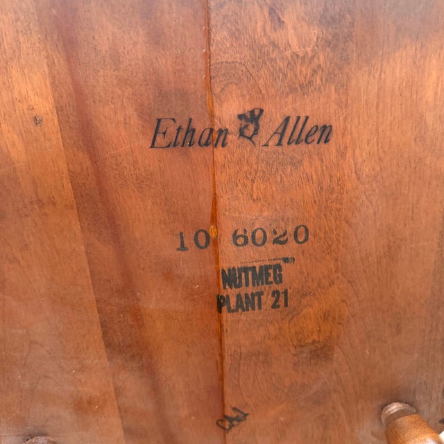 Wood Vintage Ethan Allen Nutmeg Windsor Side Chair Solid Maple Early American For Sale - Image 7 of 10