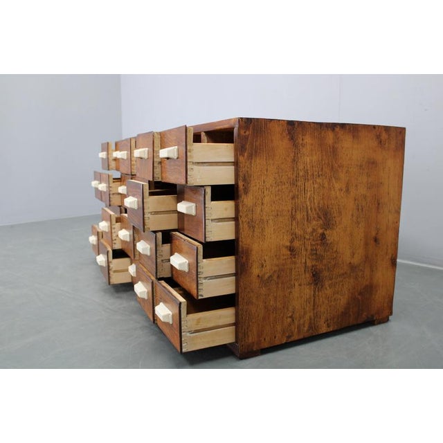 Czechoslovak Industrial Bank Drawer Cabinet, 1940s For Sale - Image 6 of 18