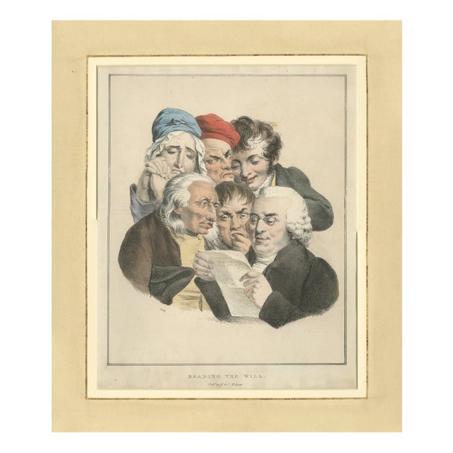 Louis-Léopold Boilly, Consultation of Physicians, 1823, Lithograph For Sale