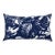 Schumacher x Trina Turk Palisades Palm Print Indoor/Outdoor Pillow 20" x 12" in Indigo For Sale
