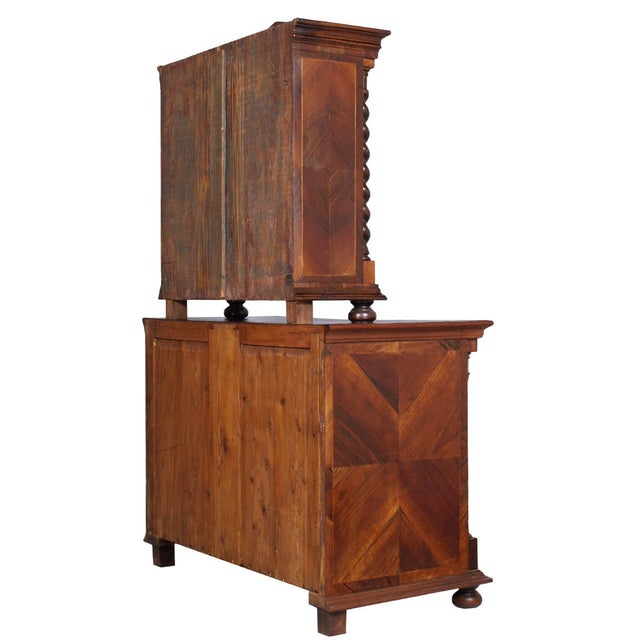 Austrian Trumeau Commode in Walnut, 1728 For Sale - Image 6 of 12