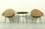 Vintage Italian Rattan Basket Chairs and Bistro Table Set, 1960s, Set of 3 For Sale - Image 6 of 18