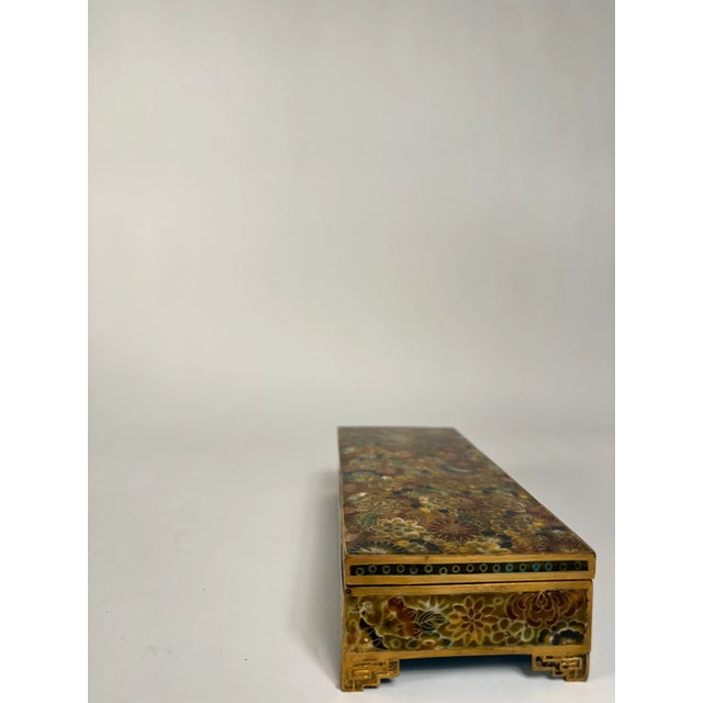 Early 20th Century Antique Cloisonne Hinged Box For Sale In Chicago - Image 6 of 8