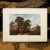Farmhouse 1954 After Meindert Hobbema "Entrance to a Village", Vintage Full-Color Print For Sale - Image 3 of 8