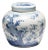 Chinese Blue & White Four Flowers Ginger Jar For Sale