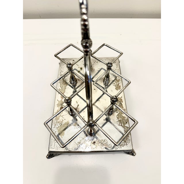 Early 20th Century Silver and Crystal Condiment or Cruet Set - 7 pcs For Sale - Image 10 of 15