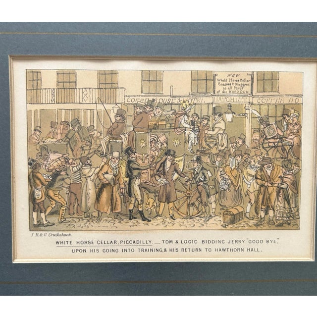 Artist - Isaac and George Cruikshank Title - Framed Prints from 'Tom and Jerry: Life in London 1821 Edition - probably a...