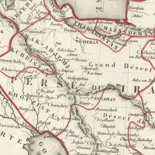 Antique Map of Herat by Levasseur, 1846 For Sale - Image 6 of 12