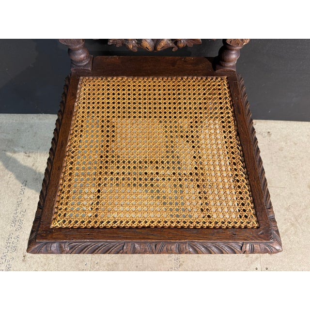 Antique French Carved Oak Dining Chairs, 1860, Set of 6 For Sale - Image 10 of 15