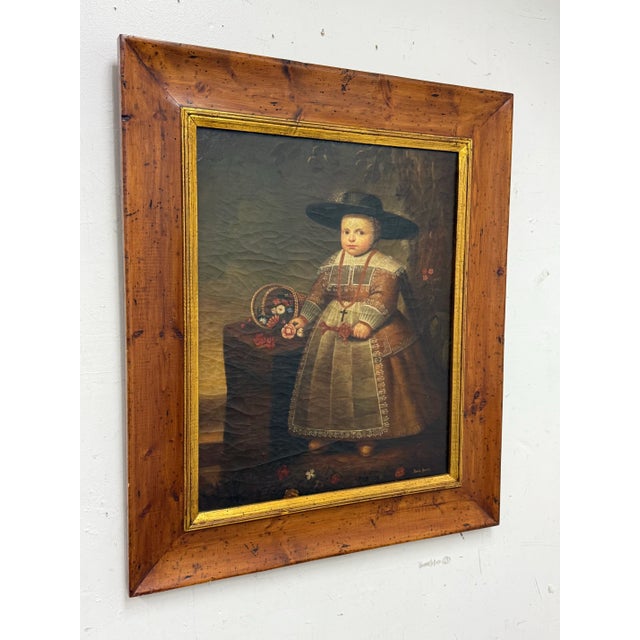 Traditional Trevor James for Design & Interiors Reproduction "Portrait of a Little Boy" For Sale - Image 3 of 12