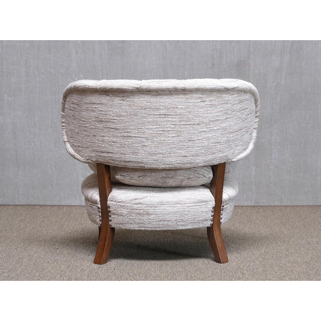 Lounge Chairs in Pierre Frey Tweed and Beech by Otto Schulz, Sweden, 1940s, Set of 2 For Sale - Image 10 of 15