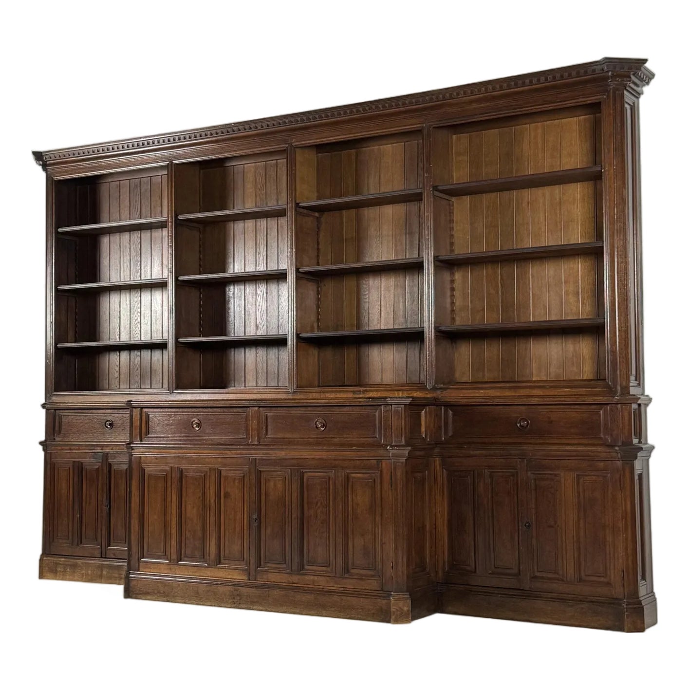 Large Belgian Library Bookcase, 1960s | Chairish