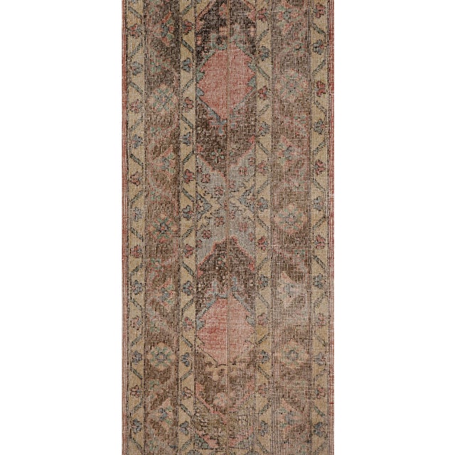 1960s 1960s Distressed Extra Long Turkish Runner Rug - Stair Rug 1'8'' X 24'' For Sale - Image 5 of 10