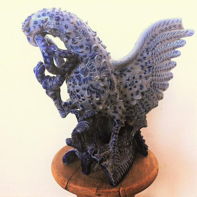 Eagle with Snake from Betschdorf Schmitter Alsace, 1945 For Sale - Image 9 of 9