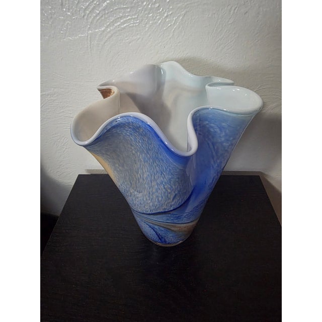 Vintage Alicja Watra Hand Blown Art Glass Vase Poland For Sale - Image 9 of 9