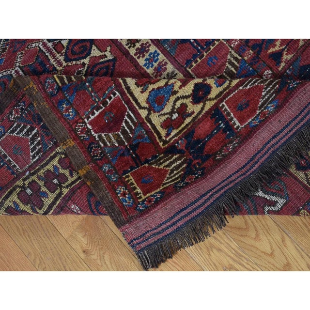 Blue 1910s Blue Antique Afghan Rug For Sale - Image 8 of 11