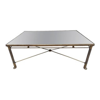 1940s Italian Neoclassical Style Bronze Cocktail Table For Sale