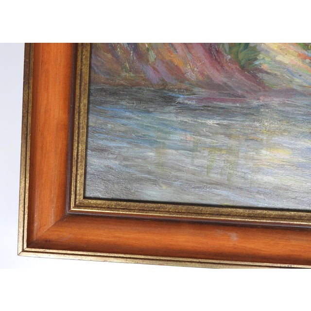 Early 20th Century Impressionist Riverside Cottage Landscape Painting For Sale In Seattle - Image 6 of 7