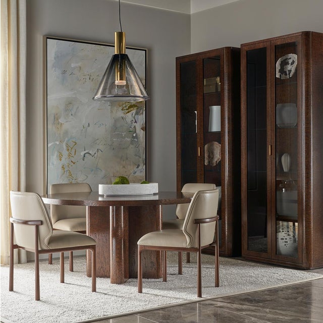 Burl Art Deco Curio Cabinet For Sale - Image 4 of 7