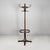Austrian floor coat rack in wood, 1940s Round-based floor coat rack made entirely of wood. The top features eight curved...