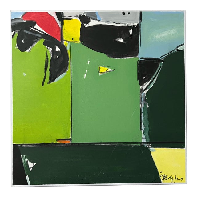 Abstract Painting by Artist Russell K. Jacques For Sale