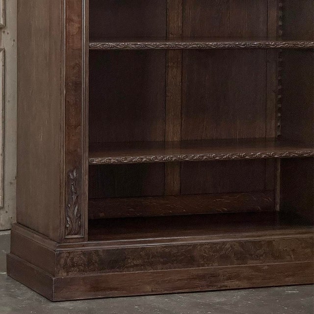 Antique Dutch Neoclassical Walnut Open Bookcase For Sale - Image 10 of 18