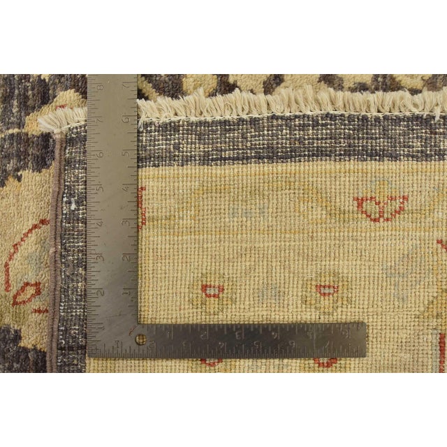 Ziegler Rug 6’4” X 9′ Dark Gray Wool Traditional Hand-Knotted Oriental Carpet For Sale - Image 13 of 13