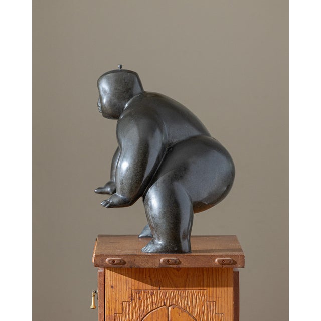 Contemporary Large-Scale Signed Bronze "Sumo Wrestler" Sculpture, Signed Yuri, 2005 For Sale - Image 3 of 18